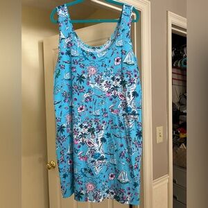 Lily pulitzer. Florida theme cotton dress. Size xxl